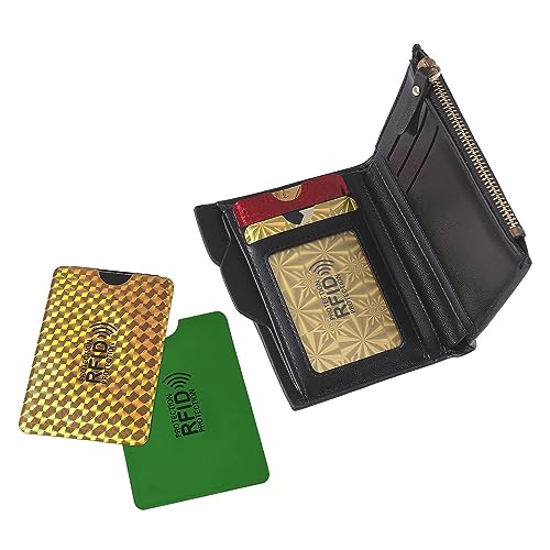 Shudyear Rfid Wallet Women Card Sleeves,Rfid Blocking Sleeves Card Holder,10pcs For Credit Card Protector Set Rfid Identity Card Protector Easily Into Your Wallet(colorful)