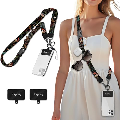 Icycay Phone Lanyard Crossbody Strap Adjustable Teacher Women Butterfly - color: Butterfly