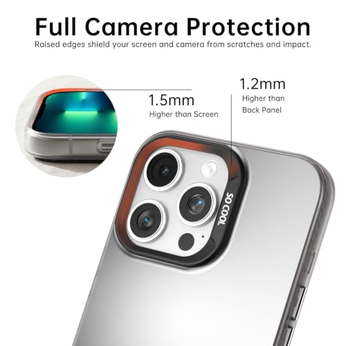 for iPhone 13 Pro Max Case, TPU, Drop Protection, Waves | Matte Silver Back, Shockproof, Fade-resistant, Anti-yellow, Lens Protection, Precise Cutout, Slim grip, Waves - color: Waves, size: iPhone 13 Pro Max