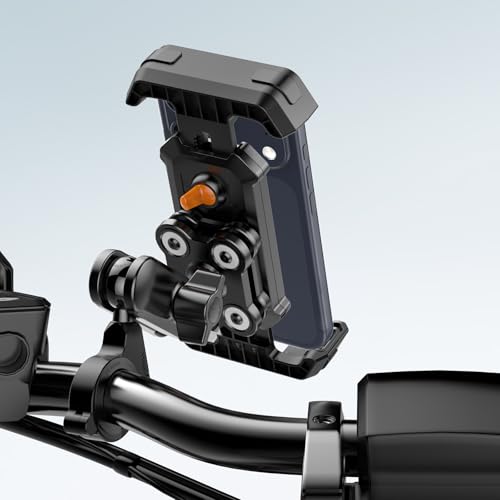 Motorcycle Phone Mount with Vibration Dampener & Security Lock