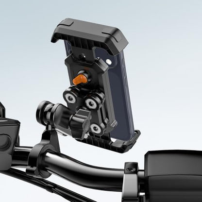 Motorcycle Phone Mount with Vibration Dampener & Security Lock
