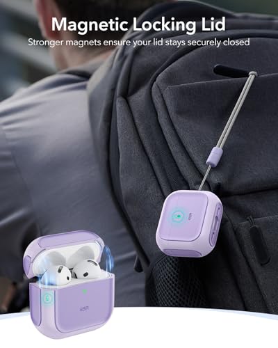 ESR for AirPods 5/4 Case (2026/2024), Compatible with MagSafe, Purple - color: Purple, size: AirPods 5&4 Case