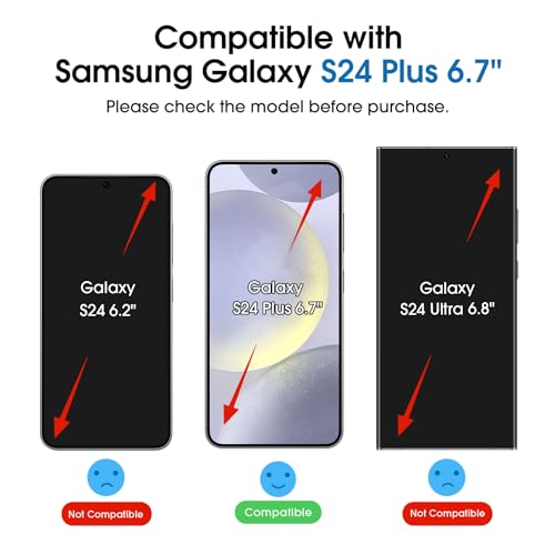amFilm OneTouch for Samsung Galaxy S24+ Plus Screen Protector TemperedGlass - size: S24P-6.7"