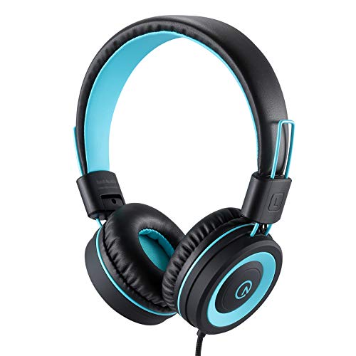 noot products K11 Kids Headphones Wired 3.5mm Jack Stereo Tangle-Free Black - color: Black