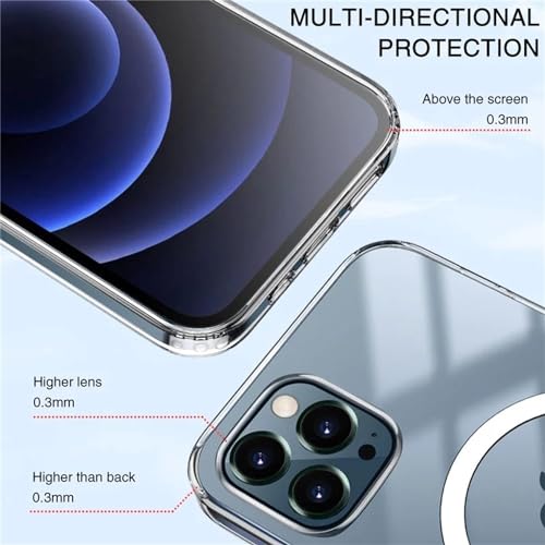 Magnetic Crystal Clear Mobile Cell Phone Cases for iPhone 15 Anti Yellow Back Cover