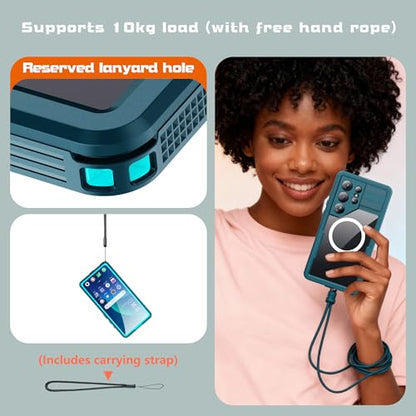 Waterproof Phone Case for Samsung Galaxy S26 Ultra Protective Teal - color: Teal, size: Samsung Galaxy S26 Ultra