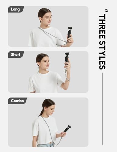 Pocket3 Lanyard,Phone Tether Tab 2,Crossbody & Wrist Strap,Lanyard for DJI Osmo Pocket 3, Phone Strap - color: Black-b