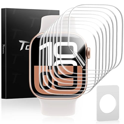 TOCOL 8 Pack Screen Protector for Apple Watch Series 11/10 42mm,[HD Clear] [Scratch Resistant] [Bubble Free] [Easy Installation] Ultra-thin TPU Flexible Soft Film 42mm, Clear - size: 42mm