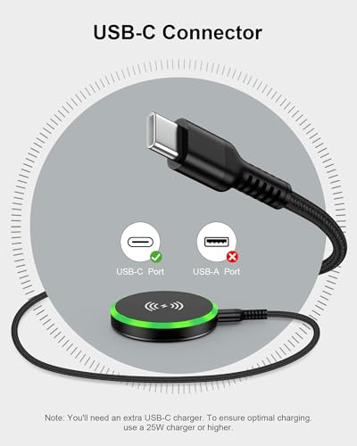 Android MagSafe Wireless Charger Pad with Stand– 15W Fast Charging Magnetic - color: 2*Black