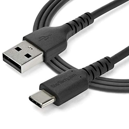StarTech 3.3ft/1m USB-A to USB-C Cable, Black, 3A, USB 2.0 - size: 3 ft / 1 m, style: black