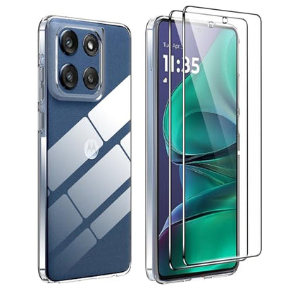 for Motolora Moto G Stylus 5G 2025 Screen Protector(2 pack) Tempered Glass flim with case,9H Hardness,Anti-Scratch, Case Friendly, Bubble Free,HD Clear - color: Moto G Stylus 2005