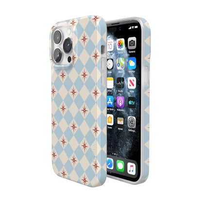Casely iPhone 14 Pro Case | Chelsea Checker | Starlight Tiles | Compatible with MagSafe | Classic Ultra Slim Design - color: Chelsea Checker | Starlight Tiles, size: Iphone 14 Pro