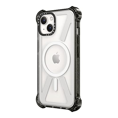 CASETiFY for iPhone 14 Case - Bounce Compatible with MagSafe Clear Black | Shockproof | 21.3 ft. 6x Military Grade Drop Protection | Black - color: Clear Black, size: Iphone 14 (6.1")