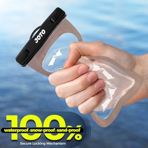 JOTO Up to 7" Universal Waterproof Phone Case for iPhone 17 Air 16 15 14 13 12 11 Plus Pro Max, IPX8 Cellphone Dry Bag XR X SE, Galaxy S23 S22 S21 S20+ S20 S10 Plus Note, Pixel -CrystalBlack - color: Crystalblack, size: 1 Pack