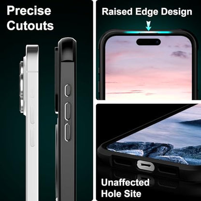 360°Magnetic Swivel Ring for iPhone 16 Pro case-Black - color: Black, size: iPhone 16 Pro