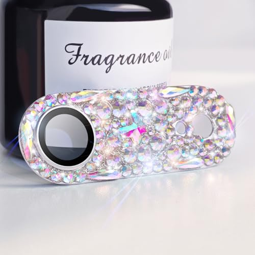 Bling Diamond Camera Lens Protector Compatible with iPhone 17 Air, Metal Glitter Gem Camera Cover，9H Tempered Glass lens full Screen Sparkle Rhinestone Protector - size: for iPhone 17 Air
