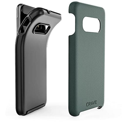 Crave Dual Guard for Samsung Galaxy S10e Case, Shockproof Protection Dual Layer- Forest Green - color: Forest Green