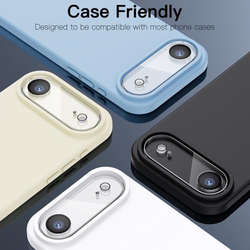 [3 Pack Camera Lens Protector For iPhone 17 Air 6.6-Inch,9H Tempered Glass,Anti-Scratch,Case Friendly,Night Circle,No-Bubble HD Clarity,Full Cover - size: iPhone 17 Air