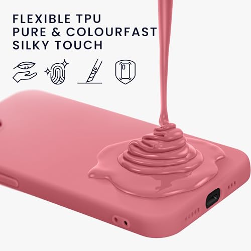 kwmobile Case Compatible with Apple iPhone 17e / iPhone 16e Case - Soft Slim Protective TPU Silicone Cover - Dark Rose - color: Dark Rose