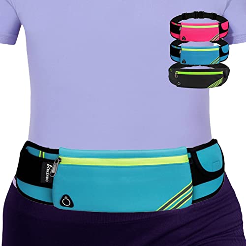 AIKENDO Slim Running Belt Fanny Pack Waist Bag Running Phone Holder - color: Blue