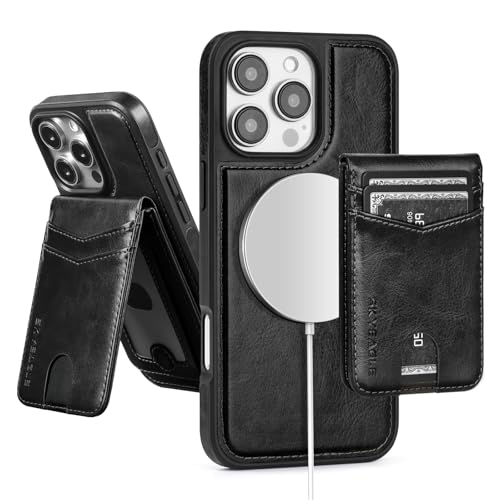 SkyEagle for iPhone 16 Pro Wallet Case with Card Holder,Black - color: Black, size: iPhone 16 Pro - 6.3"