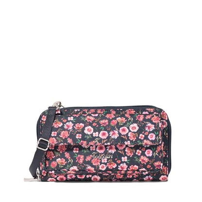 Baggallini Rfid Phone Wallet Crossbody - color: Autumn Peony
