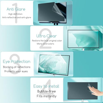 KEANBOLL 2-Pack 21.5 Inch Digital Picture Frame Screen Protector, Matte-Anti Glare Screen Protector Compatible with 21.5-Inch Digital Calendar, Eye Protection Eye Filter Scratch Resistant