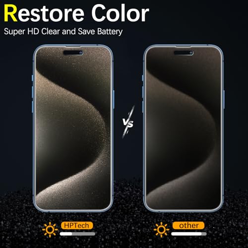 2 Pack 360 Degree Privacy Screen Protector for iPhone 15 Pro Max - color: Black-iPhone iPhone 15 Pro Max
