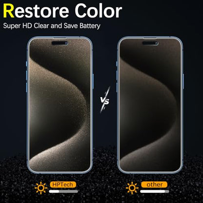 2 Pack 360 Degree Privacy Screen Protector for iPhone 15 Pro Max - color: Black-iPhone iPhone 15 Pro Max