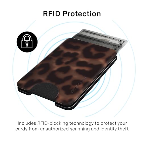 VELVET CAVIAR compatible with MagSafe Wallet 2.0 | Magnetic Card Holder Wallet for iPhone 17/16/15/14/13/12 or Phone Cases compatible with MagSafe | It Girl Leopard - color: It Girl Leopard
