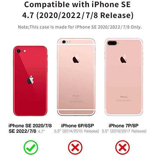 Crossbody Case for iPhone SE 3/2 (2022/2020),Crossbody Case for iPhone 7/8 [ with Adjustable Lanyard ] Clear Soft TPU Shockproof Phone Case for Women Girls - Beige - size: for iPhone 7/8/SE 2020