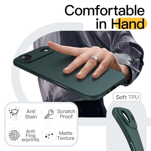 JETech Slim Case for iPhone Air, Midnight Green - color: Midnight Green
