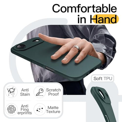 JETech Slim Case for iPhone Air, Midnight Green - color: Midnight Green