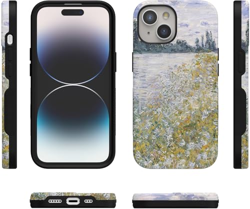 Casely iPhone 15 Plus Case | Monet's Summer Landscape | The Met Museum | Bold Protective Design | Compatible with MagSafe - color: Monet's Summer Landscape | The Met Museum
