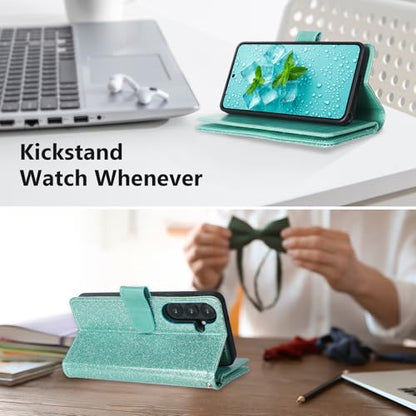Varikke for Galaxy S26+/Plus Wallet Case Magnetic Detachable, Mint Green - color: Mint, size: Galaxy S26+/S26 Plus 6.7"