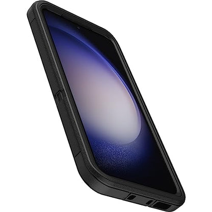 OtterBox Galaxy S23 (Only) - Defender Series Case - Black, Rugged & Durable - with Port Protection - Includes Holster Clip Kickstand - Microbial Defense Protection - Non-Retail Packaging - color: Black