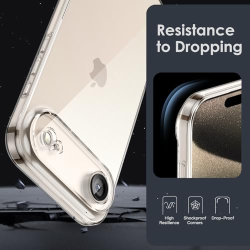 Shamo's Clear Slim Soft-Touch TPU Case for iPhone Air – Non-Slip Grip, Shock-Absorbing Protection, Ultra-Slim, Anti-Yellowing, Scratch-Resistant, Wireless Charging Compatible (for iPhone Air) - size: For iPhone Air