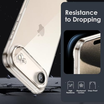 Shamo's Clear Slim Soft-Touch TPU Case for iPhone Air – Non-Slip Grip, Shock-Absorbing Protection, Ultra-Slim, Anti-Yellowing, Scratch-Resistant, Wireless Charging Compatible (for iPhone Air) - size: For iPhone Air