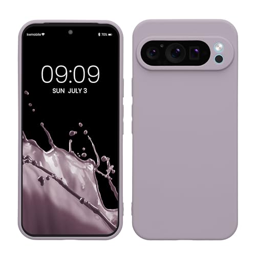 kwmobile Case Compatible with Google Pixel 9 Pro XL Case - Protective Slim TPU Phone Cover - Soft Matte Finish - Lavender - color: lavender