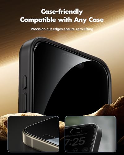 UNBREAKcable Privacy Screen Protector for iPhone 16 Pro Max - 3 Pack - size: iPhone 16 Pro Max
