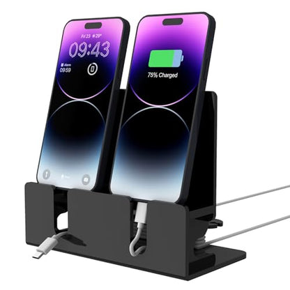 Dual Phone Holder Organizer Stand for 2 Phones