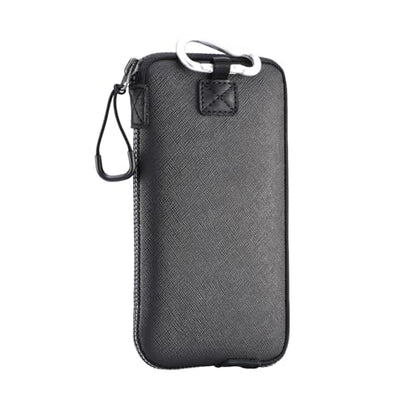 OneJoy Neoprene Phone Pouch, Lightweight Protective Cellphone Sleeve with Large Zipper Opening, Inner Pocket, Thermal Insulated, Durable Cell Phone Carrier for iPhone & Smartphones [ Black ] - color: Black