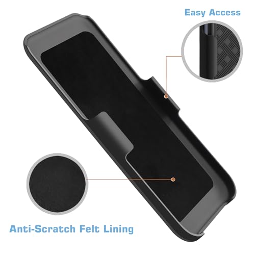 Fingic Compatible with Google Pixel 10 Pro/Pixel 10 Case Belt Clip Holster | Kickstand Combo Shell Swivel Holster Rugged Shockproof Antiscratch Protective for Google Pixel 10/ 10 Pro ( 6.3" 2025),Black
