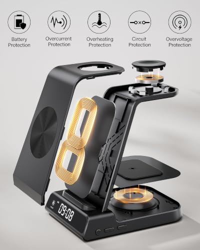 Wireless Charger for iPhone 18 Pro/18 Pro Max/17/16/15/14/13/12/11/X Series - color: Black