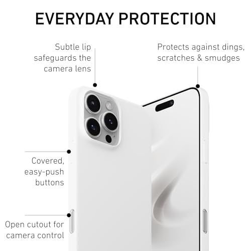 PEEL Super Thin Case for iPhone 16 (Jet White) - color: Jet White, size: Super Thin