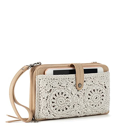 The Sak Iris Smartphone Crossbody Purse - Small Women's Cellphone Bag & Wallet For Everyday- Convertible Wristlet With Zipper | Fits Most Smartphones, Card Slots & Zip Pocket, Detachable Wristlet & Crossbody Straps, Hands-Free for Travel & Errands - color