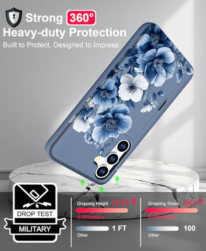 for Samsung Galaxy S24 / S25 Case - Blue Nice Flower - color: Blue Nice Flower
