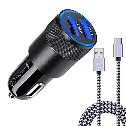for Samsung Galaxy S26+ S26 S25 FE, Fast Car Charger Adapter with Type C