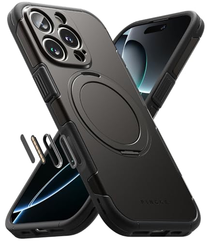 Ringke for iPhone 16 Pro Case [Alles Gunmetal] | Compatible with MagSafe, 360° Rotating Kickstand, Camera Control Capture Button Protection, Powerful Magnet - color: Gunmetal, size: iPhone 16 Pro