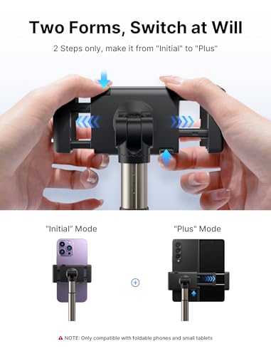 JSAUX Car Cup Holder Phone Mount for Foldable Phones & Mini Tablets - color: FlexMount